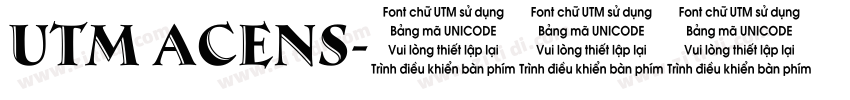 UTM Acens字体转换